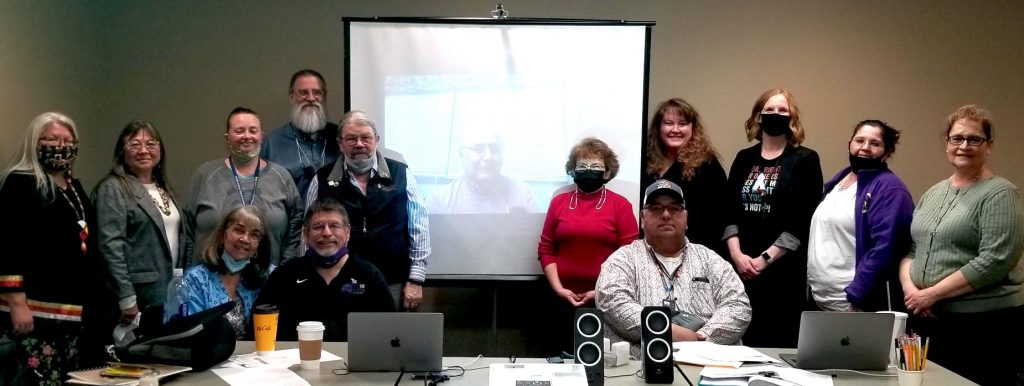 North Dakota Learning Principles development team gathered in a meeting room
